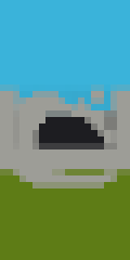 Dark cave in the mountain