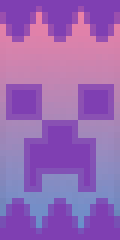 Kawaii Pastel Creeper Banner Minecraft Banner