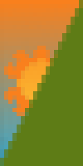 sunset mountain Minecraft Banner