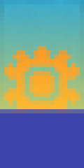 Rising Sun Minecraft Banner