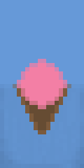 Ice Cream Cone Minecraft Banner