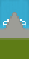Mountain above the clouds banner