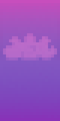 MC Cloud Banner With Pink And Purple Gradient Minecraft Banner