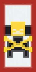 the weird fella on a banner