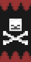 Skull And Crossbones With Blood Spikes Minecraft Banner
