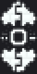 Black-and-white shield pattern Minecraft Banner