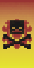 Wither Skull On Fire Minecraft Banner