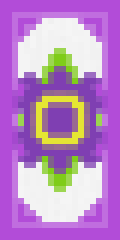 Purple Flower Enhanced Minecraft Banner