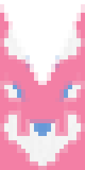 Pink Fox Banner Minecraft Banner