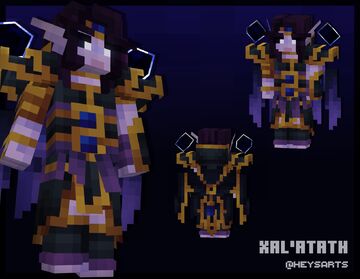 Xal'atath skin model - WoW: The War Within Minecraft Blog