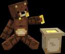 Brown Bear Eating Honey Hive Styled Minecraft Blog