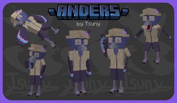 Anders 3D rigged model Minecraft Blog