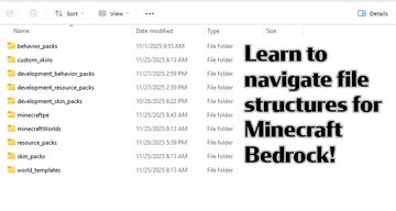 Full Guide for File Structures in Minecraft Bedrock! Minecraft Blog