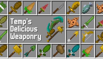 Temp's Delicious Weaponry Mod - The PMC Wiki Minecraft Blog