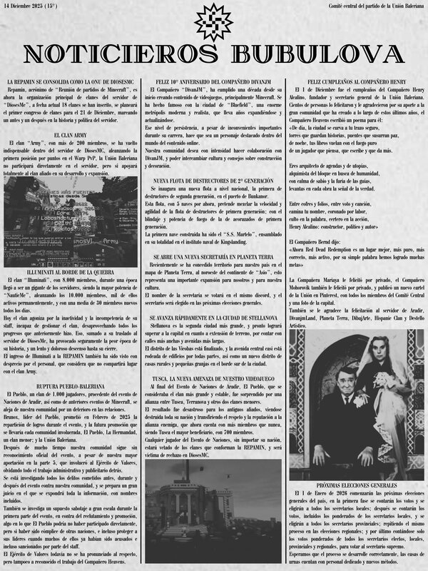 The Minecraft Newspaper