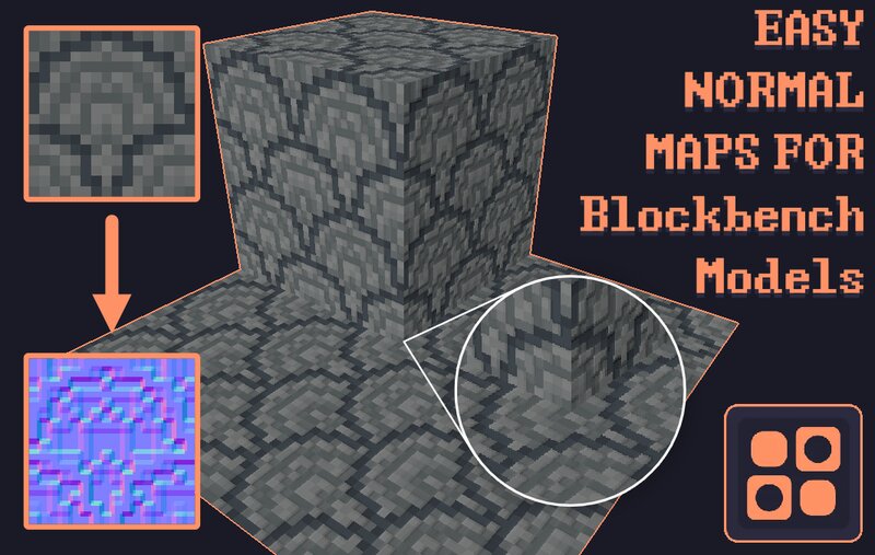 Quick and Easy Normal Maps for Blockbench Models [Pixel Composer]