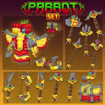 Minecraft Parrot Set - Armor, Tools, Weapons Minecraft Blog