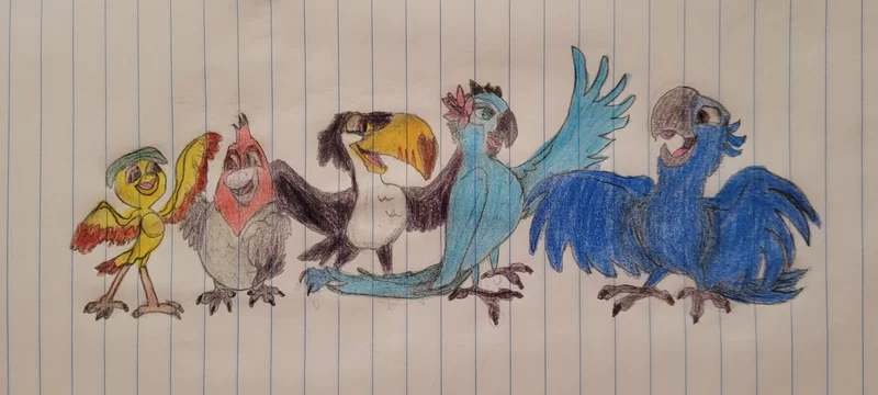 My own drawing of "I Wanna Samba"!