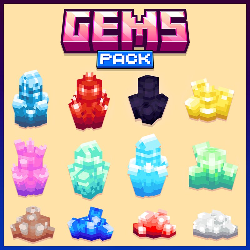 Minecraft Gems - Ore Pack