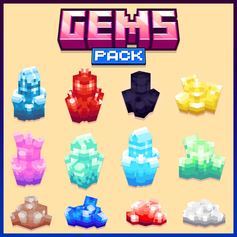 Minecraft Gems - Ore Pack