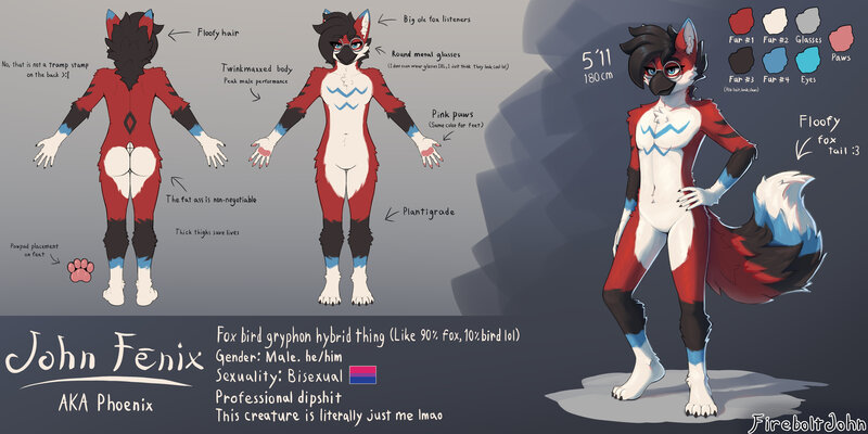 Very late to the party with this fursona