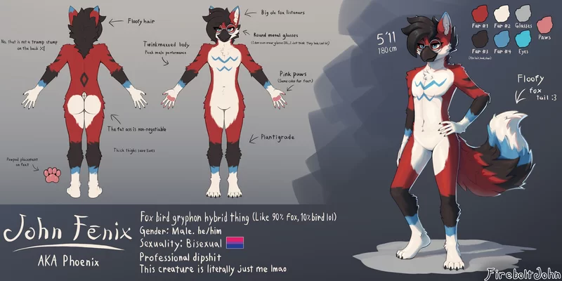 Very late to the party with this fursona