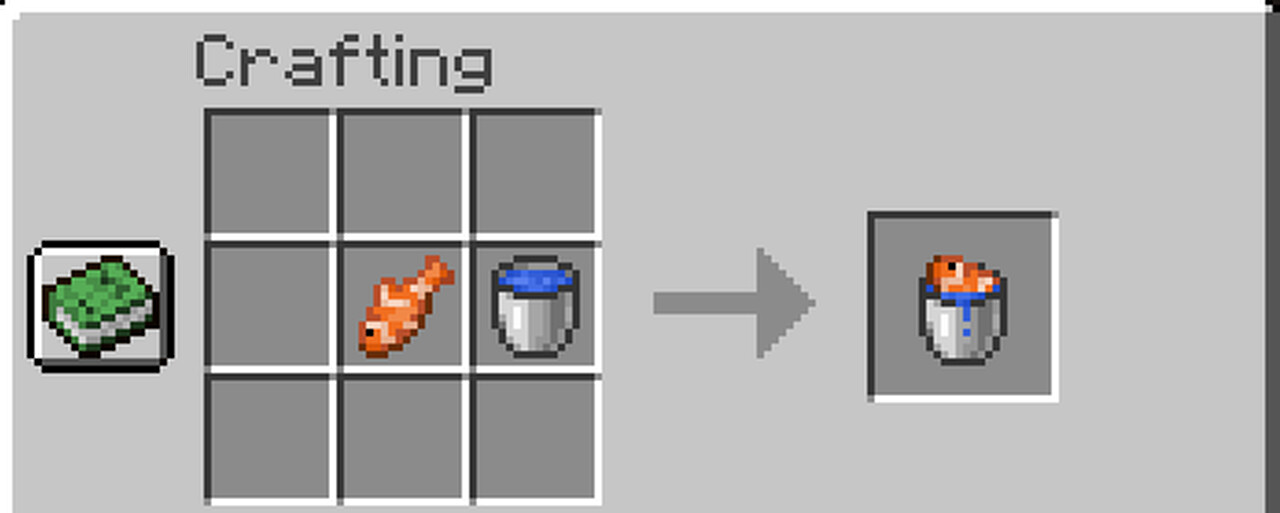 [1.15.1] Fish in a bucket Minecraft Data Pack