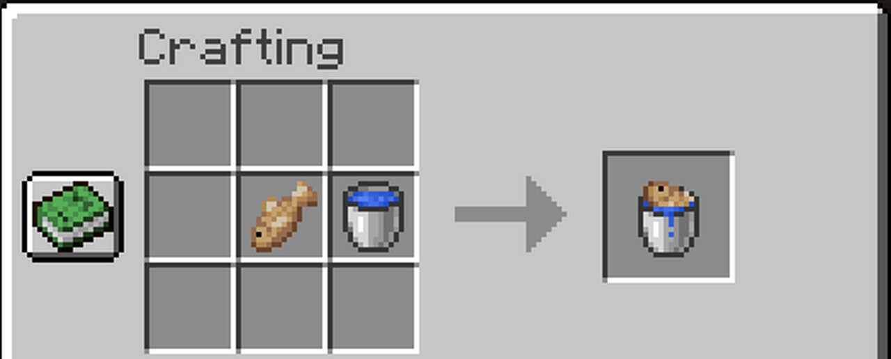 [1.15.1] Fish in a bucket Minecraft Data Pack