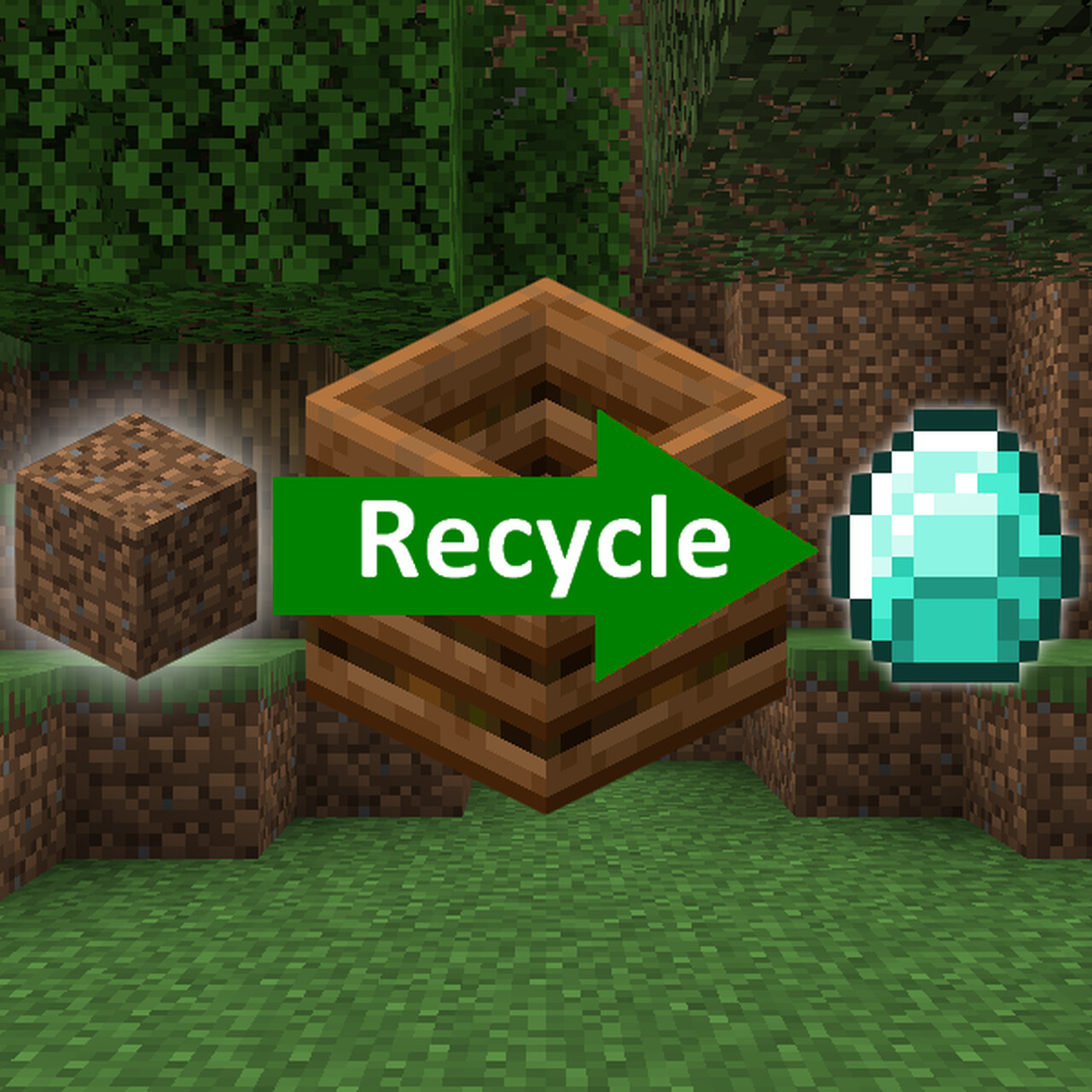 Recycler Don't throw your items away, recycle them ! Minecraft Data Pack