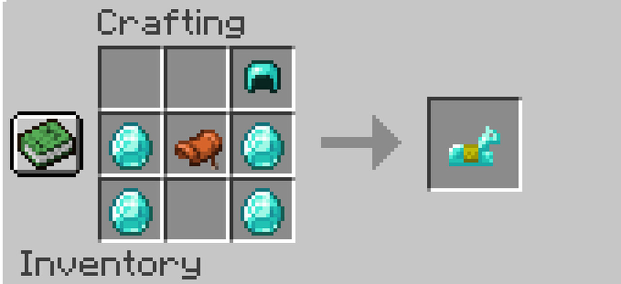 Craftable Saddles and Horse Armor Minecraft Data Pack