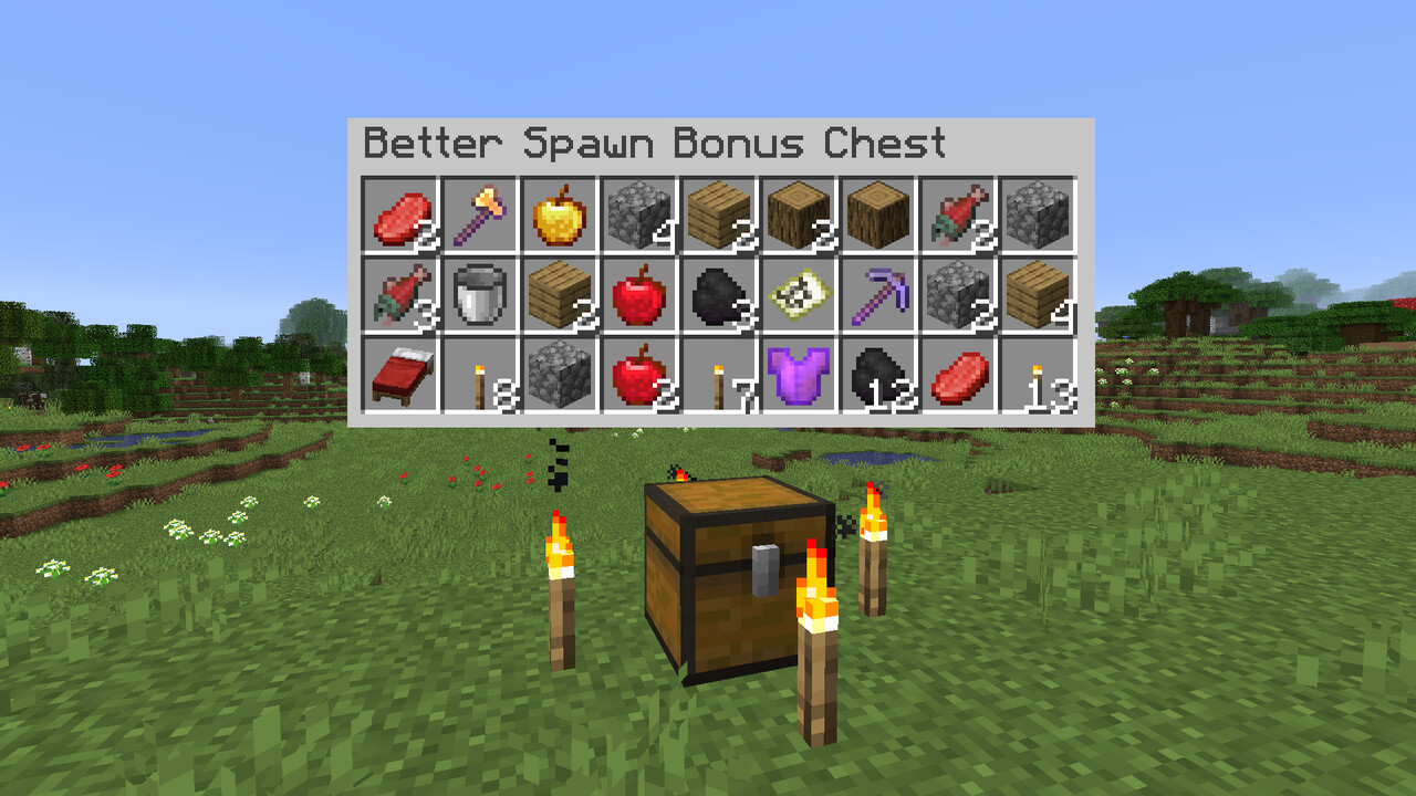 Better Spawn Bonus Chest Minecraft Data Pack