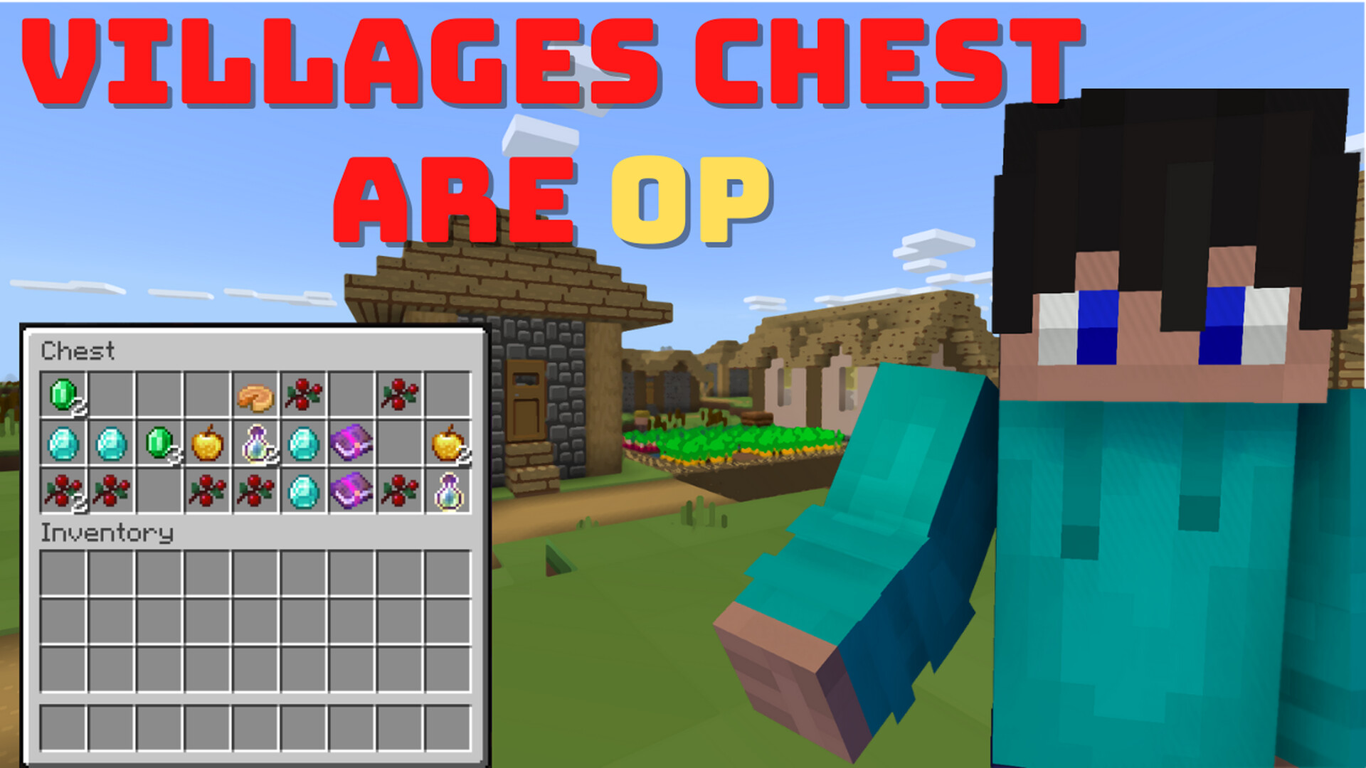 Villages Chests Are OP [Java] and [Bedrock] Minecraft Data Pack