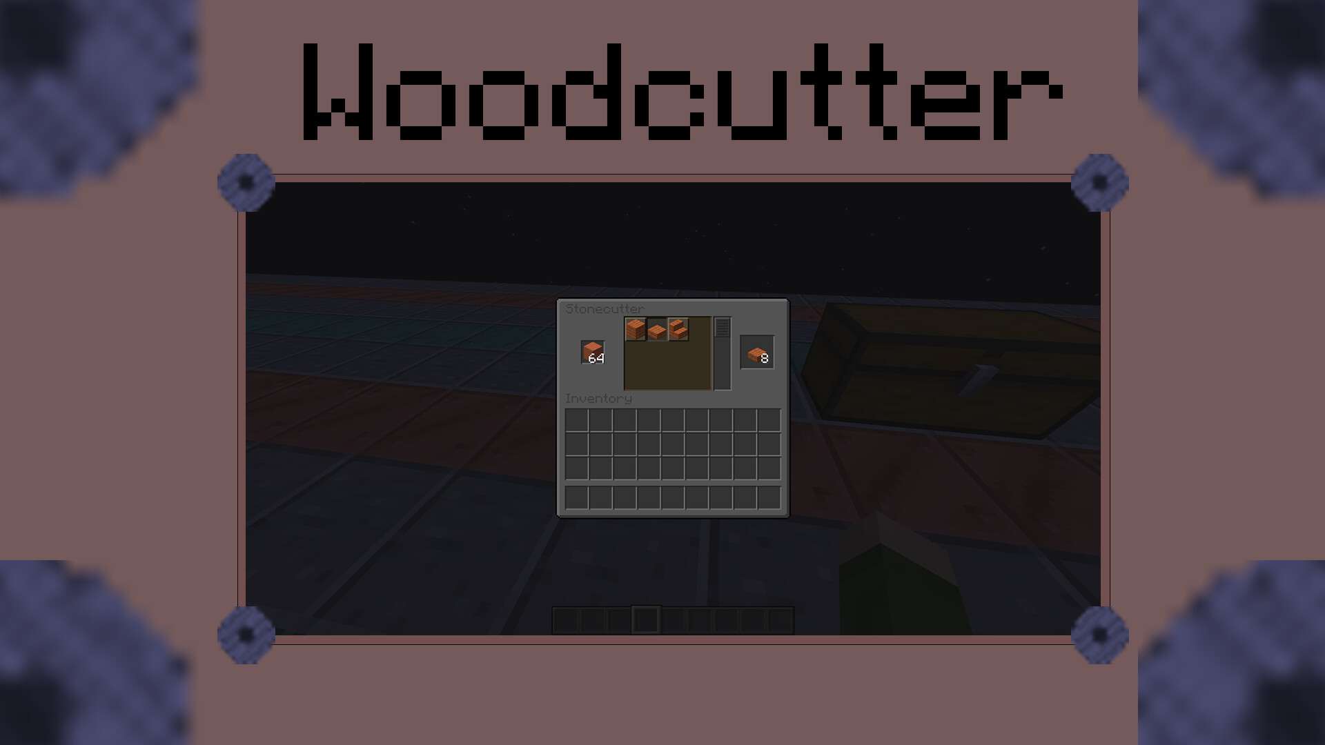 Woodcutter Stonecutter cuts Wood Minecraft Data Pack