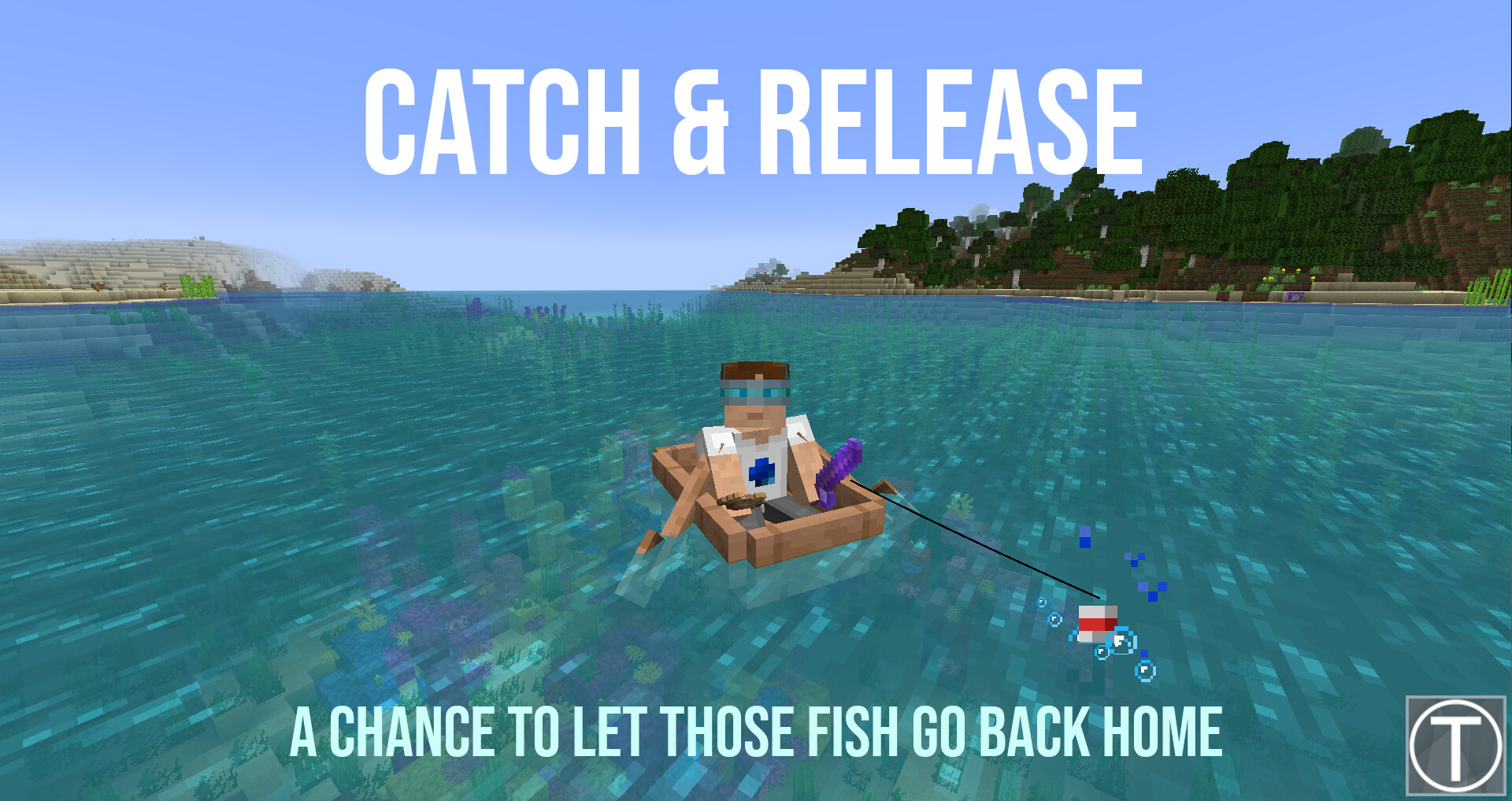 Catch & Release [alive fish from fishing!] Minecraft Data Pack