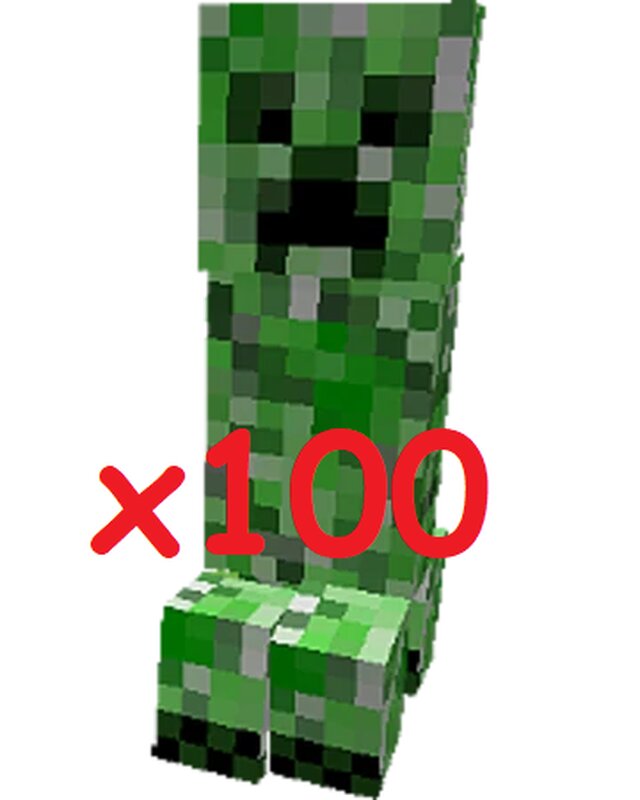 Creepers Explode x100 Minecraft Data Pack