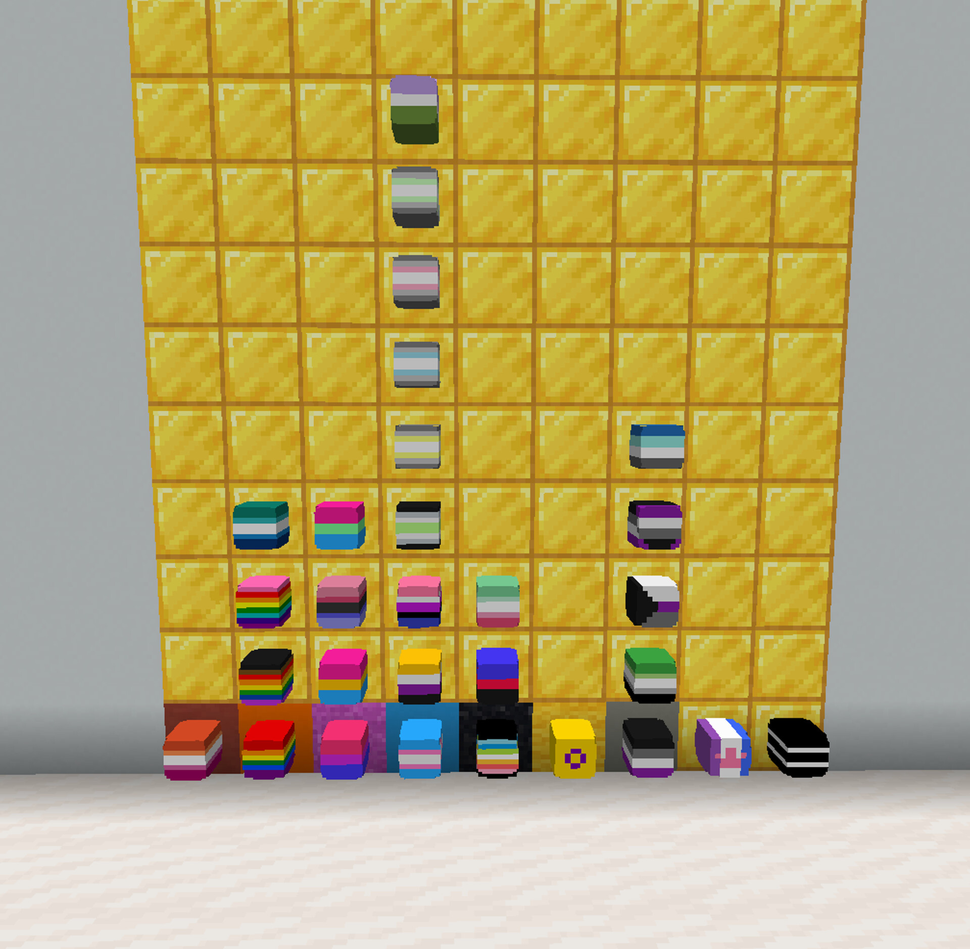 Craftable LGBTQ Flags Minecraft Data Pack