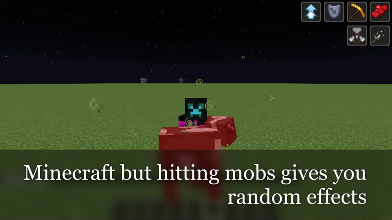 Minecraft but hitting mobs gives you random effects Minecraft Data Pack