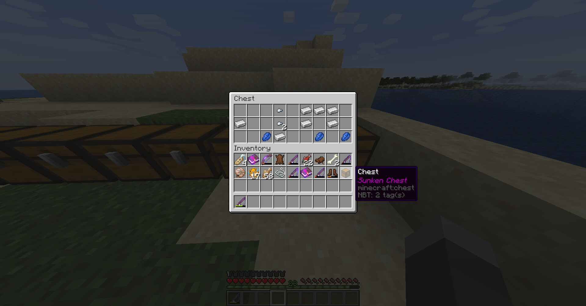 Sunken Chests and Barrels Minecraft Data Pack