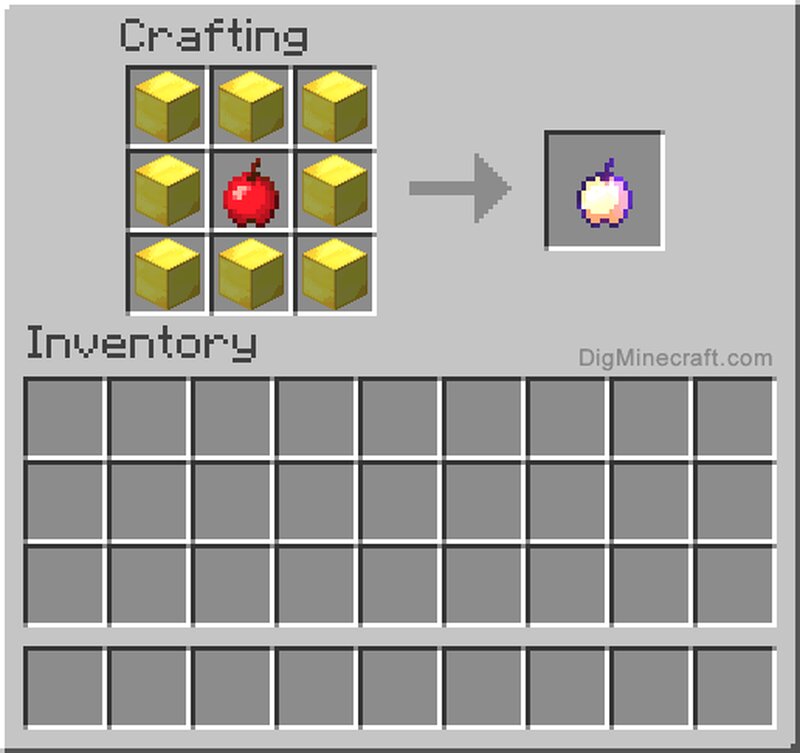 Enchanted Golden Apple Recipe Is Back! Minecraft Data Pack