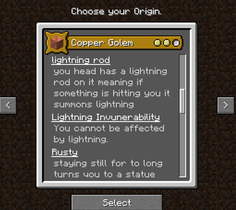 Copper Golem Origin Minecraft Data Pack
