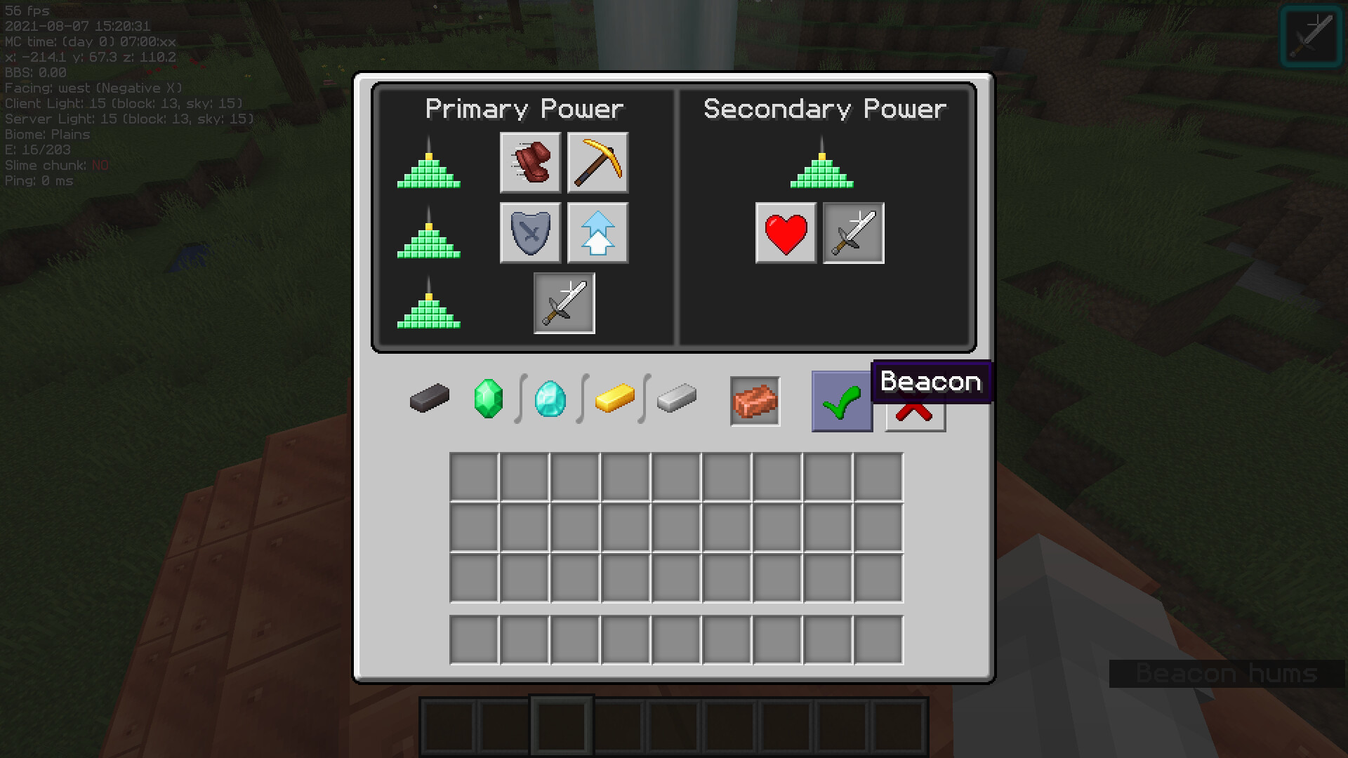 Copper Beacon Minecraft Data Pack