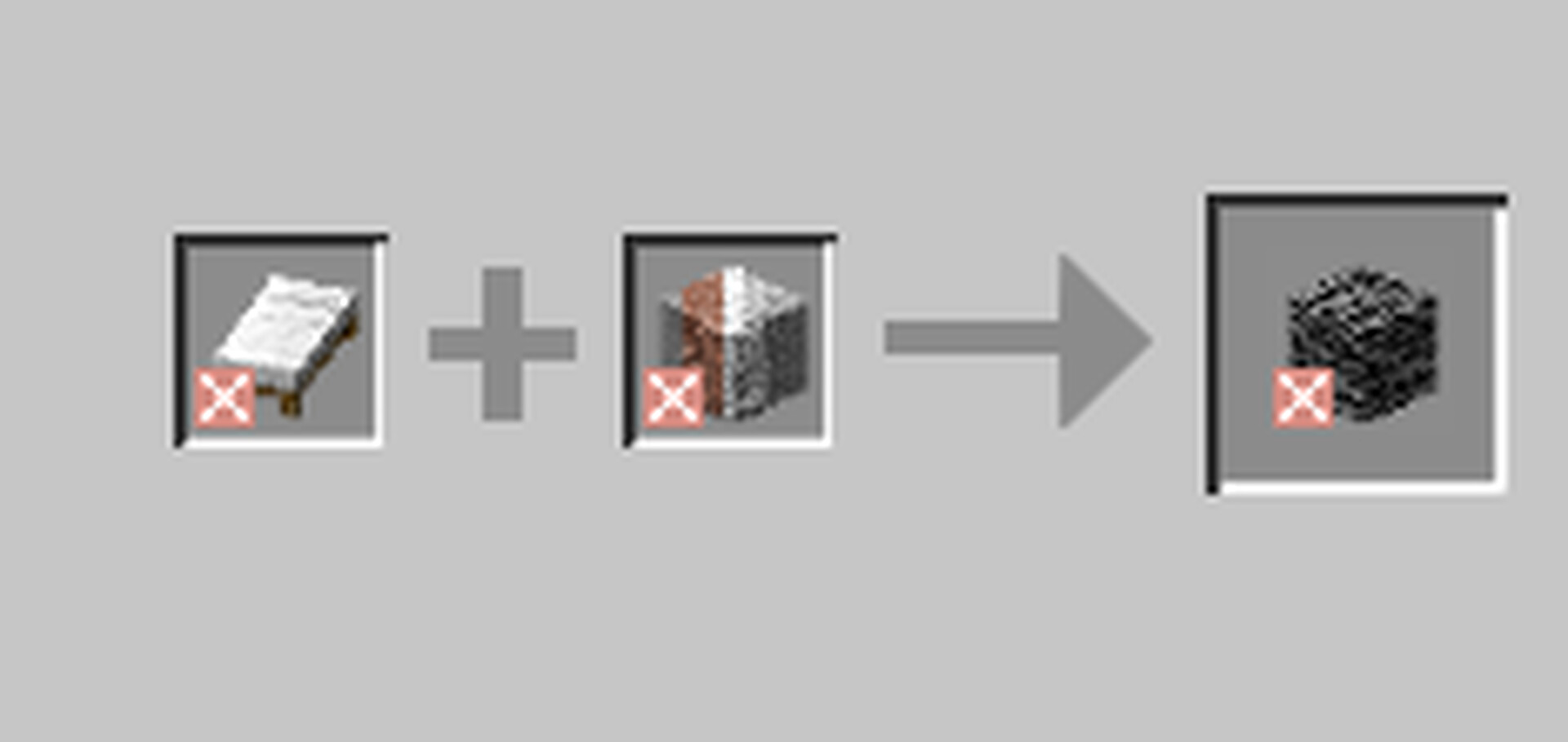 Craft illegal items! Minecraft Data Pack