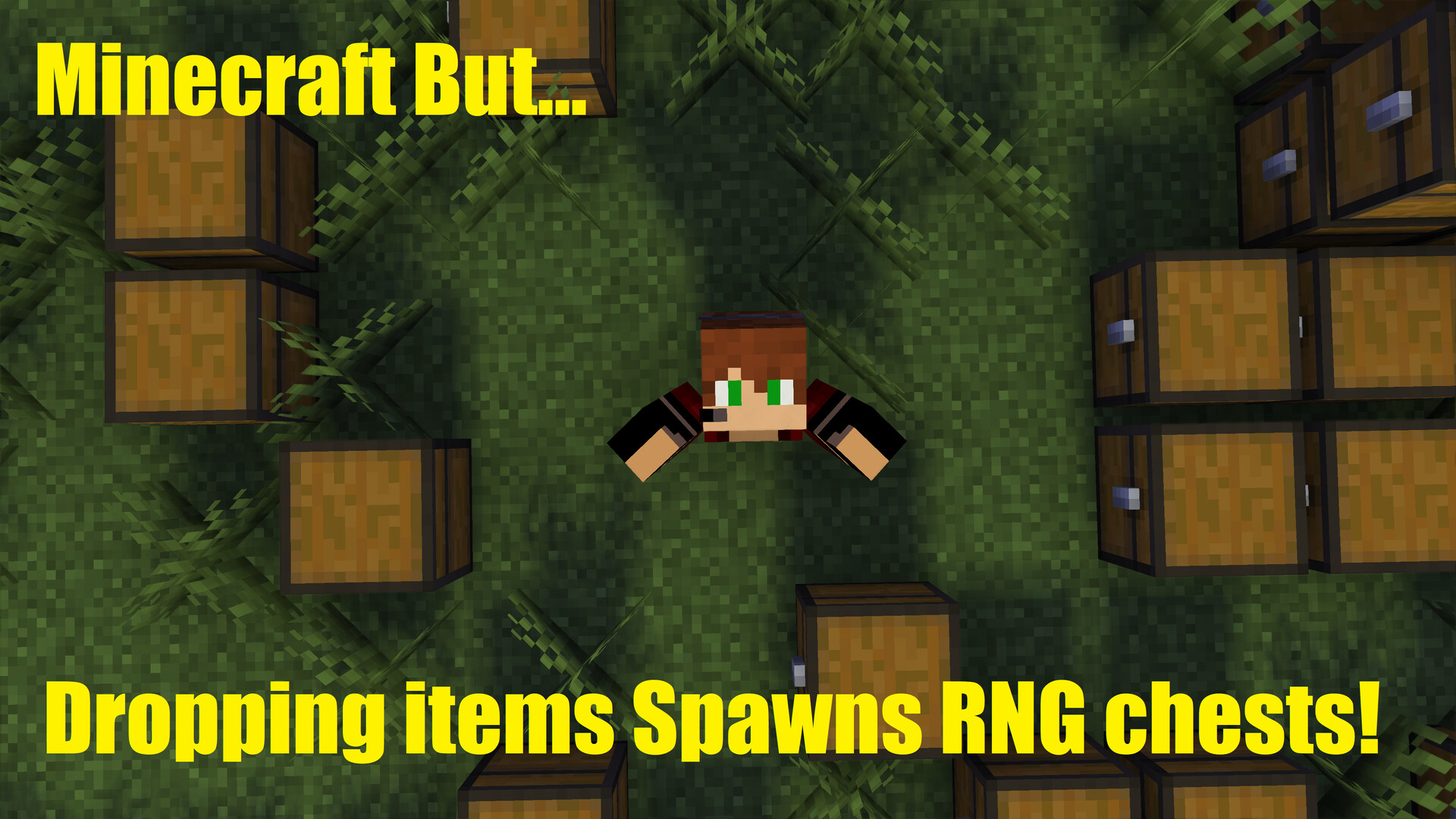 Minecraft But... Dropping items spawns rng chests! Minecraft Data Pack