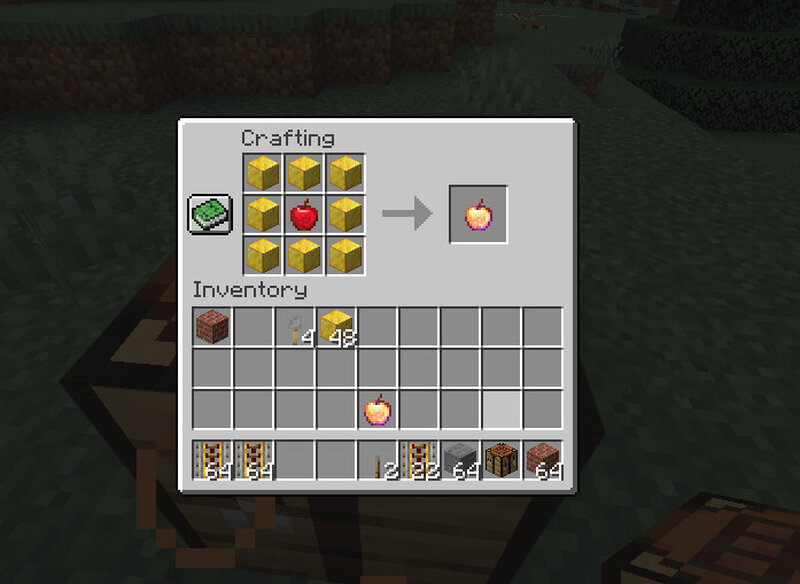 craftable notch apple Minecraft Data Pack