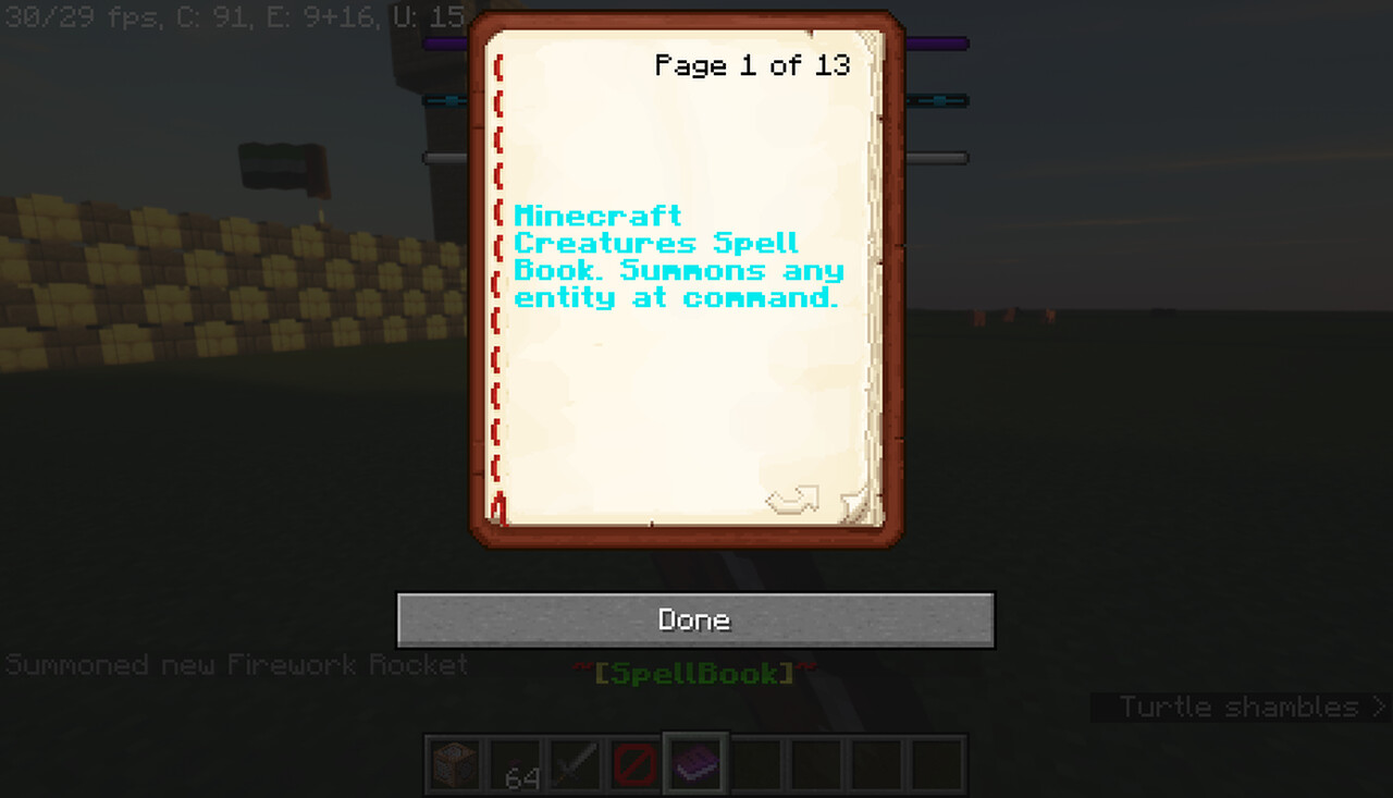 The Spell Book Minecraft Data Pack