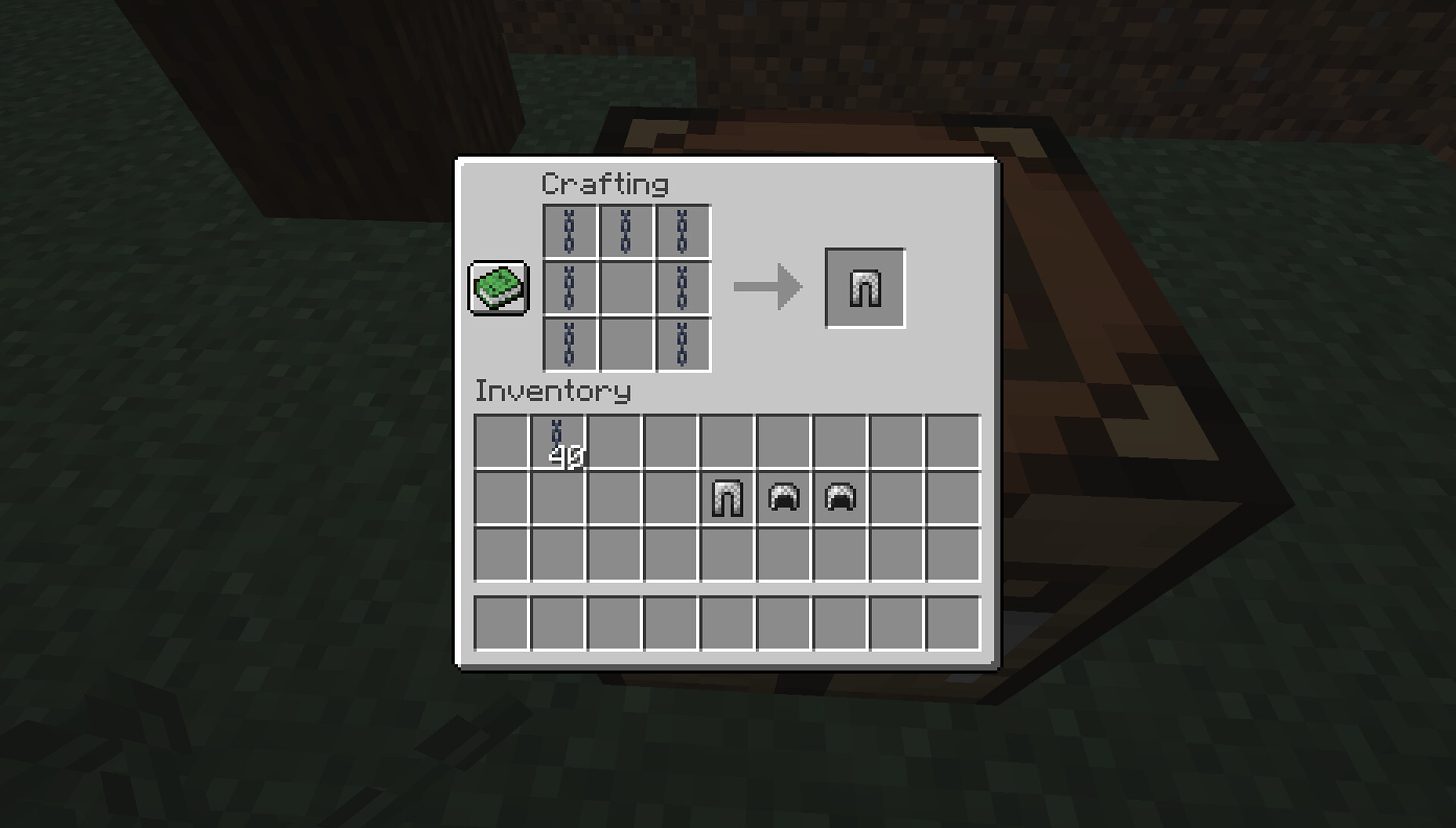 Chainmail armor recipes! Minecraft Data Pack