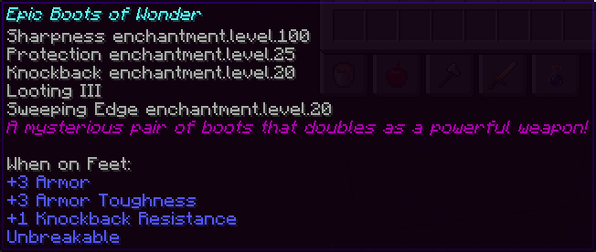 OP Items Minecraft Data Pack