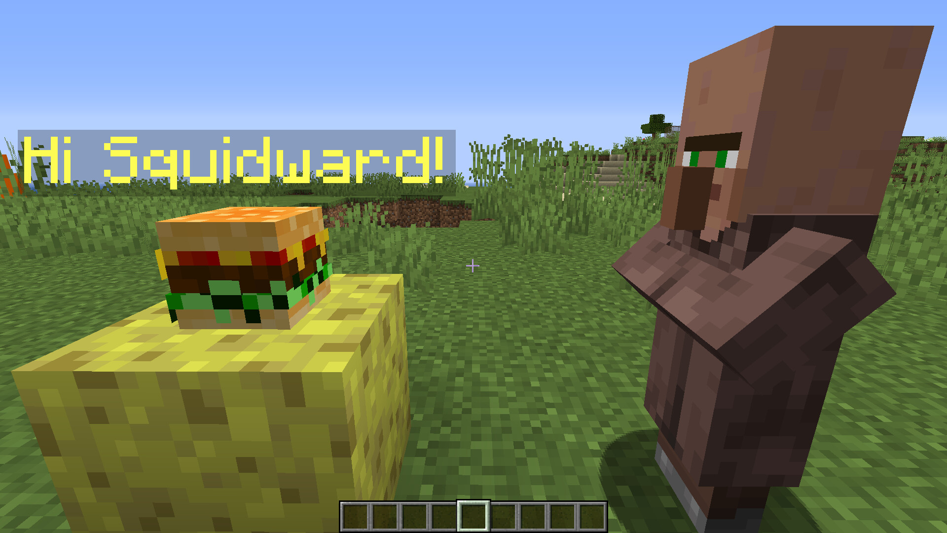 Villagers are scared of sponges Minecraft Data Pack