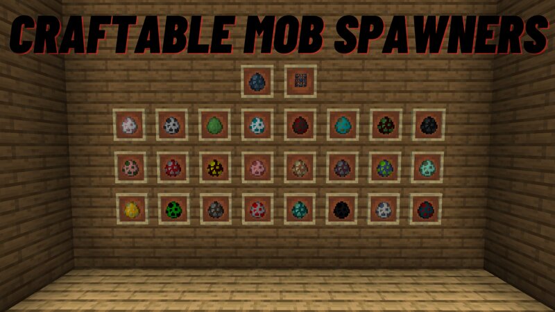 [1.18] Craftable Mob Spawners Minecraft Data Pack
