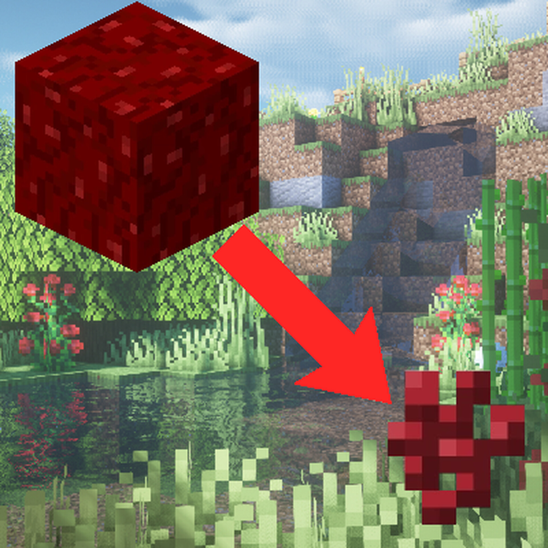 Nether Wart Block to Nether Warts Minecraft Data Pack